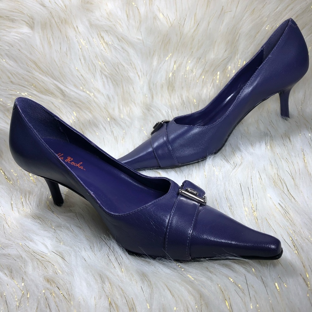 Gabriella Rocha Leather Pumps Buckle Embellishment